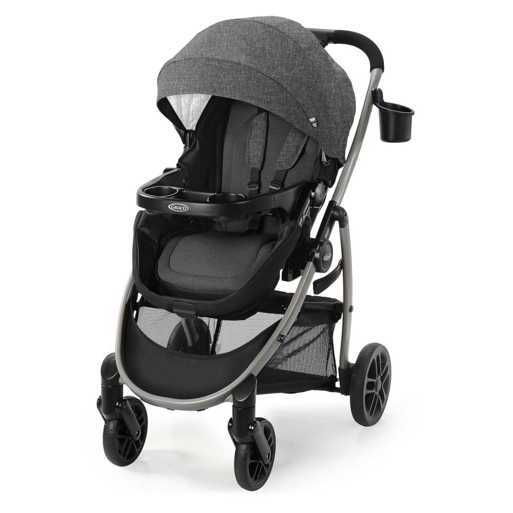 imageGraco Redmond Modes Pramette Stroller 3in1 Convertible Car Seat Carrier Infant Pramette to Toddler Stroller with Reversible Seat and Onehand Fold