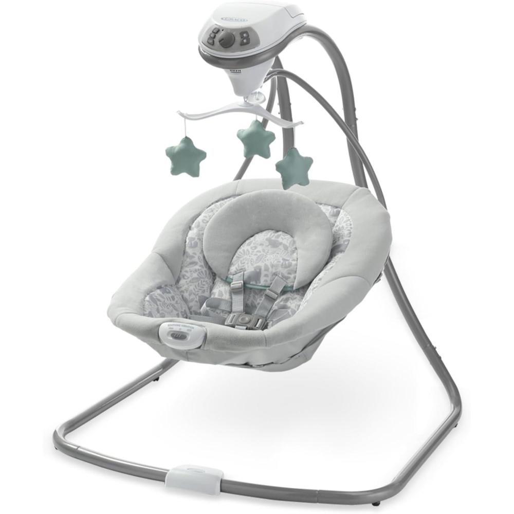 imageGraco Simple Sway Baby Swing SidetoSide Sway Infant Swing with 6 Speeds Vibration AbbingtonIvy
