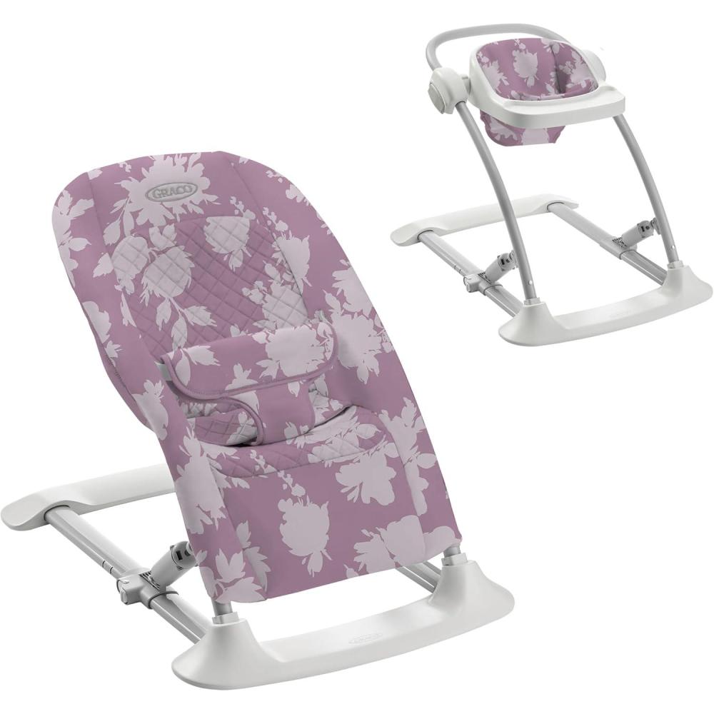 imageGraco Simple Sway Baby Swing SidetoSide Sway Infant Swing with 6 Speeds Vibration AbbingtonLilac Mod
