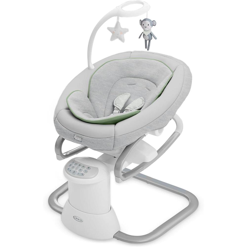 imageGraco Soothe My Way with Removable Rocker Madden Versatile Baby Swing ampamp Portable RockerMadden