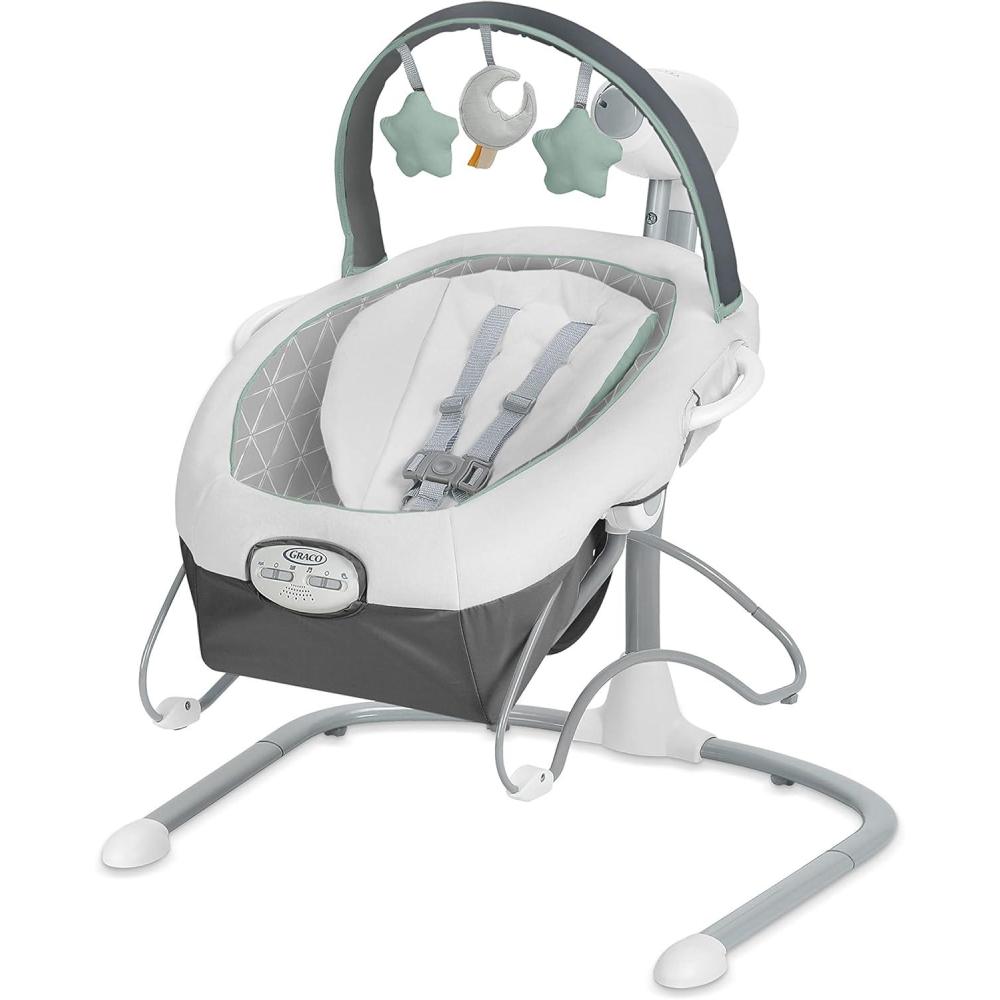 imageGraco Soothe n Sway Bluetooth 3in1 Baby Swing  Grows with Your Child  Multiple Soothing Settings and Bluetooth ConnectivityDerby