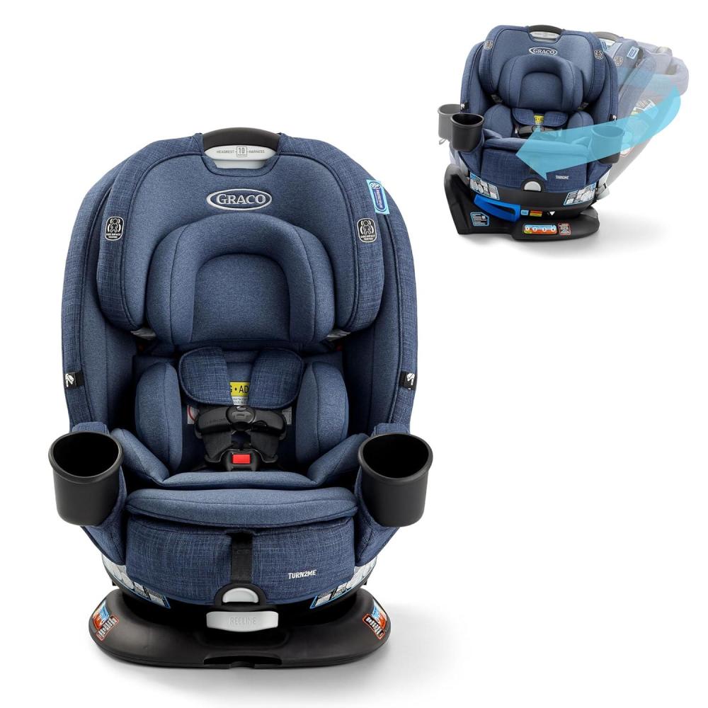 imageGraco Turn2Me 3in1 Rotating Convertible Car Seat Rear to Forward Facing ampamp Highback Booster Easy Installation Brighton