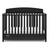 Graco Benton 5-in-1 Convertible Crib (Pebble Gray) – GREENGUARD Gold Certified, Converts from Baby Crib to Toddler Bed, Daybed and Full-Size Bed, Fits Standard Full-Size Crib Mattress(Black)