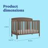 Graco Benton 5-in-1 Convertible Crib (Pebble Gray) – GREENGUARD Gold Certified, Converts from Baby Crib to Toddler Bed, Daybed and Full-Size Bed, Fits Standard Full-Size Crib Mattress(Hazelnut)