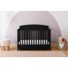 Graco Benton 5-in-1 Convertible Crib (Pebble Gray) – GREENGUARD Gold Certified, Converts from Baby Crib to Toddler Bed, Daybed and Full-Size Bed, Fits Standard Full-Size Crib Mattress(Black)