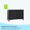 Graco Benton 6 Drawer Double Dresser (Pebble Gray) – Easy New Assembly Process, Universal Design, Durable Steel Hardware and Euro-Glide Drawers with Safety Stops, Coordinates with Any Nursery(Black)