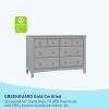 Graco Benton 6 Drawer Double Dresser (Pebble Gray) – Easy New Assembly Process, Universal Design, Durable Steel Hardware and Euro-Glide Drawers with Safety Stops, Coordinates with Any Nursery(Pebble Gray)