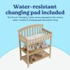 Graco Changing Table with Water-Resistant Changing Pad (White) – GREENGUARD Gold Certified, Multi Storage Nursery Changing Table for Infants and Babies(Driftwood)