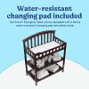 Graco Changing Table with Water-Resistant Changing Pad (White) – GREENGUARD Gold Certified, Multi Storage Nursery Changing Table for Infants and Babies(Espresso)