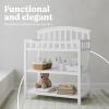 Graco Changing Table with Water-Resistant Changing Pad (White) – GREENGUARD Gold Certified, Multi Storage Nursery Changing Table for Infants and Babies(White)