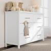 Graco Classic 3 Drawer Changing Table Dresser (White) – GREENGUARD Gold Certified Baby Dresser with Changing Table Top, Includes Interlocking Drawer System(White)