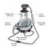 Graco DuetSoothe 2 in 1 Portable Baby Swing & Baby Rocker, Multi Direction, Vibration, Winslet(Sapphire)