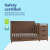 Graco Hadley 5-in-1 Convertible Crib & Changer (Espresso) – GREENGUARD Gold Certified, Fits Standard Crib Mattress, Converts to Toddler Bed and Full Bed, 4 Adjustable Mattress Heights(Hazelnut)