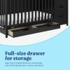 Graco Hadley 5-in-1 Convertible Crib & Changer (Espresso) – GREENGUARD Gold Certified, Fits Standard Crib Mattress, Converts to Toddler Bed and Full Bed, 4 Adjustable Mattress Heights(Black)