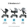 Graco Modes Nest Travel System, 3-in1 Modular Carseat Stroller Combo, Adjustable Slide2Me Infant Car Seat Carrier, Pramette, Toddler Stroller, Includes SnugRide 35 Lite Elite Infant Car Seat, Bayfield(Nico)