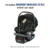 Graco Modes Nest Travel System, 3-in1 Modular Carseat Stroller Combo, Adjustable Slide2Me Infant Car Seat Carrier to Toddler Stroller, Includes the SnugRide DLX Infant Car Seat, Sullivan(Raven)