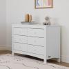Graco Noah 3 Drawer Chest with Changing Topper (Pebble Gray) – GREENGUARD Gold Certified, Baby Dresser Table Top, for Nursery, Kids(White)