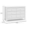Graco Noah 3 Drawer Chest with Changing Topper (Pebble Gray) – GREENGUARD Gold Certified, Baby Dresser Table Top, for Nursery, Kids(White)