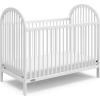 Graco Olivia Convertible Crib (Hazelnut) – GREENGUARD Gold Certified, 100% Solid Wood, Fits Standard Crib Mattress, Converts to Toddler Bed and Daybed, 4 Adjustable Mattress Heights(White)