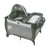 Graco Pack n Play Dome LX Playard with Baby Bassinet, Lightweight Portable Crib, Push-Button Fold Travel Crib, Redmond, Convertible(Oskar)