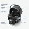 Graco Premier SnugRide SnugFit XT Infant Car Seat W/ Load Leg & Anti-Rebound Bar for Extra Safety, SnugLock Easy Install Rear Facing Baby Car Seat, Privacy Drape, Storage Pocket, Midtown(Astaire)