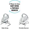 Graco Soothe ‘n Sway Bluetooth 3-in-1 Baby Swing – Grows with Your Child – Multiple Soothing Settings and Bluetooth Connectivity(Derby)