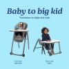 Graco Table2Table Lux Highchair, 6 Growing Stages from Infant High Chair to Big Kid Chair and Table, Rhodes(Maison)