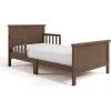 Graco Bailey Toddler Bed (Pebble Gray) – GREENGUARD Gold Certified, Fits Standard Full-Size Crib & Toddler Mattress, Toddler Safety Guardrails Included, Complete Design with Solid Headboard, Footboard(Hazelnut)