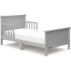 Graco Bailey Toddler Bed (Pebble Gray) – GREENGUARD Gold Certified, Fits Standard Full-Size Crib & Toddler Mattress, Toddler Safety Guardrails Included, Complete Design with Solid Headboard, Footboard(Pebble Gray)