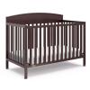 Graco Benton 5-in-1 Convertible Crib (Pebble Gray) – GREENGUARD Gold Certified, Converts from Baby Crib to Toddler Bed, Daybed and Full-Size Bed, Fits Standard Full-Size Crib Mattress(Espresso)