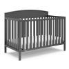 Graco Benton 5-in-1 Convertible Crib (Pebble Gray) – GREENGUARD Gold Certified, Converts from Baby Crib to Toddler Bed, Daybed and Full-Size Bed, Fits Standard Full-Size Crib Mattress(Grey)