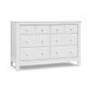 Graco Benton 6 Drawer Double Dresser (Pebble Gray) – Easy New Assembly Process, Universal Design, Durable Steel Hardware and Euro-Glide Drawers with Safety Stops, Coordinates with Any Nursery(White)