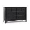 Graco Benton 6 Drawer Double Dresser (Pebble Gray) – Easy New Assembly Process, Universal Design, Durable Steel Hardware and Euro-Glide Drawers with Safety Stops, Coordinates with Any Nursery(Black)