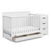 Graco Hadley 5-in-1 Convertible Crib & Changer (Espresso) – GREENGUARD Gold Certified, Fits Standard Crib Mattress, Converts to Toddler Bed and Full Bed, 4 Adjustable Mattress Heights(White)