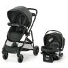 Graco Modes Pramette Travel System, 3-in1 Modular Carseat Stroller Combo, Infant Car Seat Carrier to Toddler Stroller, Includes the SnugRide 35 Car Seat, Ellington(Canter)