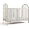 Graco Olivia Convertible Crib (Hazelnut) – GREENGUARD Gold Certified, 100% Solid Wood, Fits Standard Crib Mattress, Converts to Toddler Bed and Daybed, 4 Adjustable Mattress Heights(Frosted Oat)