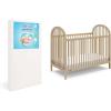 Graco Olivia Convertible Crib (Hazelnut) – GREENGUARD Gold Certified, 100% Solid Wood, Fits Standard Crib Mattress, Converts to Toddler Bed and Daybed, 4 Adjustable Mattress Heights(Driftwood)