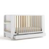 Graco Read-with-Me 4-in-1 Convertible Crib with Drawer (Olive with Driftwood) – GREENGUARD Gold Certified Converts to Toddler Bed, Daybed, and Functional Bookshelves(White With Driftwood)
