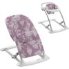 Graco Simple Sway Baby Swing, Side‑to‑Side Sway, Infant Swing with 6 Speeds, Vibration, Abbington(Lilac Mod)