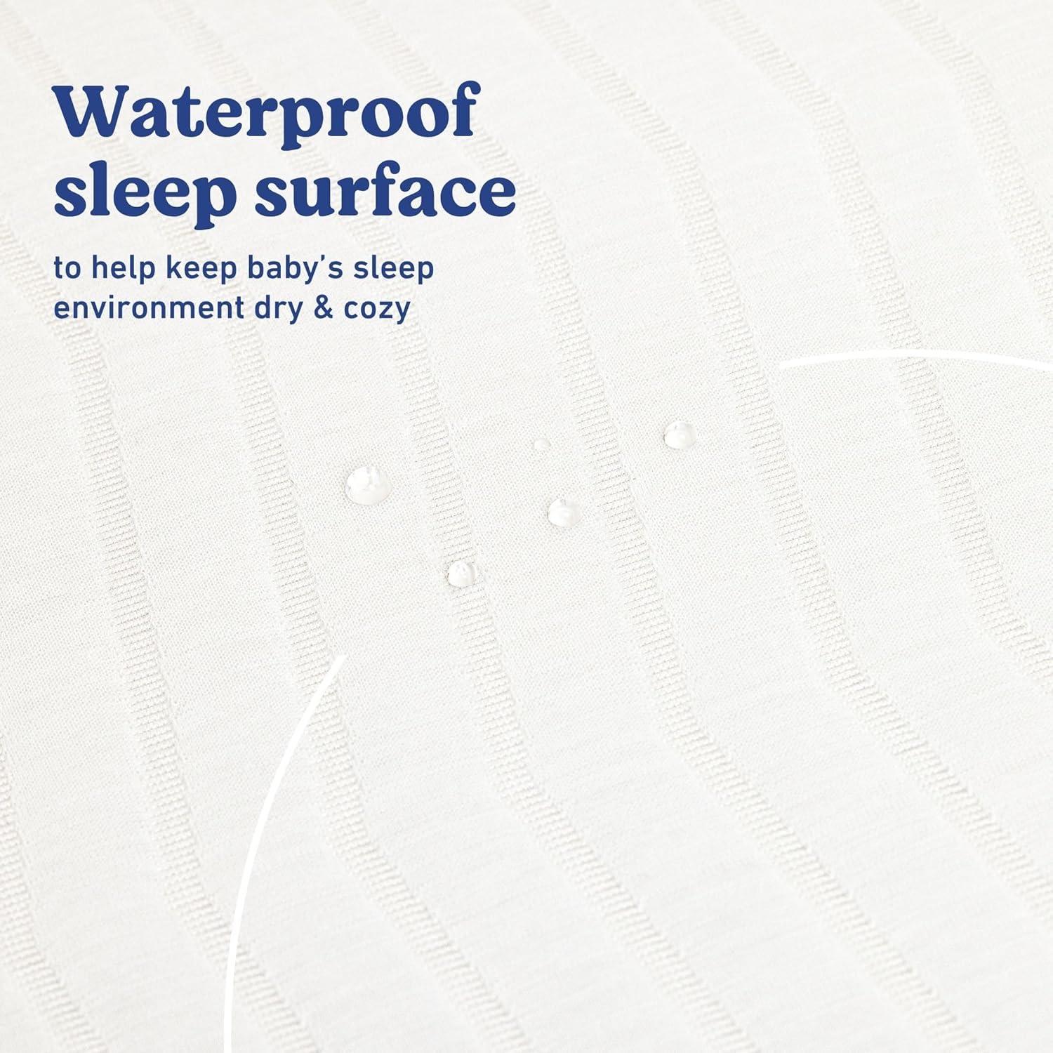 imageGraco 6Inch DualComfort Crib ampamp Toddler Mattress GREENGUARD Gold CertiPURUS Certified Foam Machine Washable Cover with 100 Waterproof Surface Fits Standard Full Size Baby Crib and Toddler BedMattress and Protector 2PK