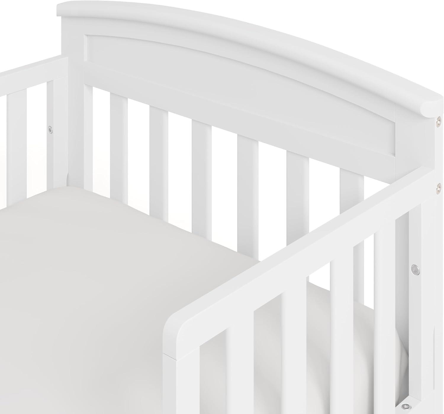 imageGraco Benton Toddler Bed Blush GREENGUARD Gold Certified Baby Safety Alliance Verified with Safety Toddler Guardrails Fits Standard Crib Mattress Easy Assembly Kids Transition BedWhite