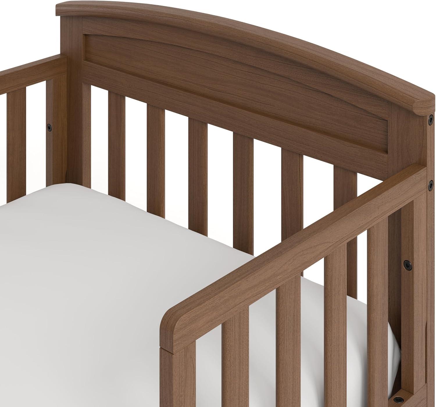 imageGraco Benton Toddler Bed Blush GREENGUARD Gold Certified Baby Safety Alliance Verified with Safety Toddler Guardrails Fits Standard Crib Mattress Easy Assembly Kids Transition BedHazelnut