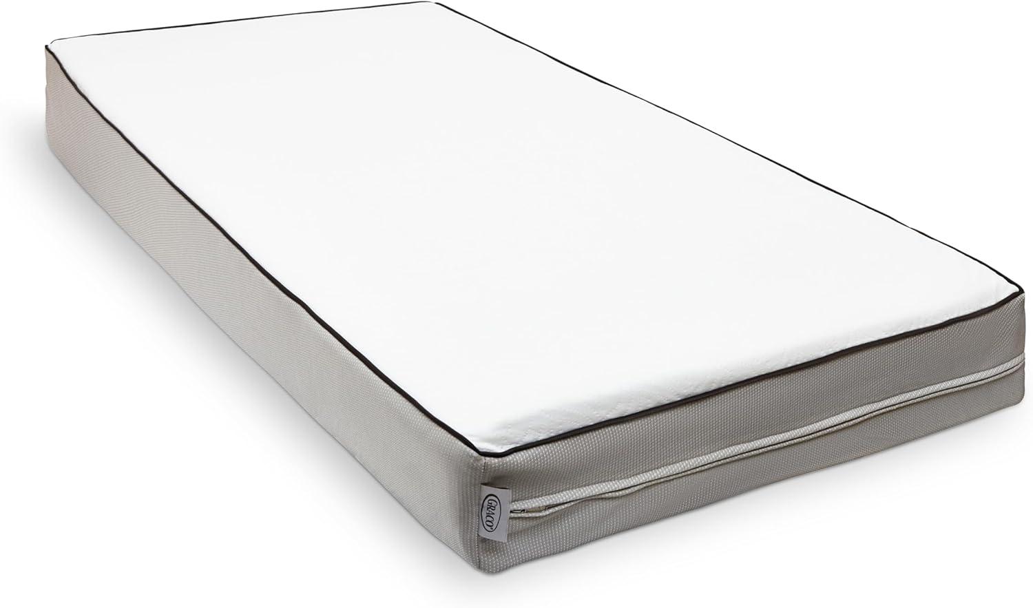 imageGraco Essentials 6Inch DualSided Crib ampamp Toddler Mattress Premium UltraSoft Baby Crib Mattress Cover for Quiet Sleep GREENGUARD Gold Certified Made in The USA Waterproof Sleep Surface 2Sided6Inch