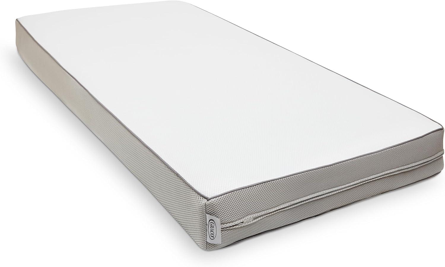 imageGraco Essentials 6Inch DualSided Crib ampamp Toddler Mattress Premium UltraSoft Baby Crib Mattress Cover for Quiet Sleep GREENGUARD Gold Certified Made in The USA Waterproof Sleep Surface 2Sided6Inch