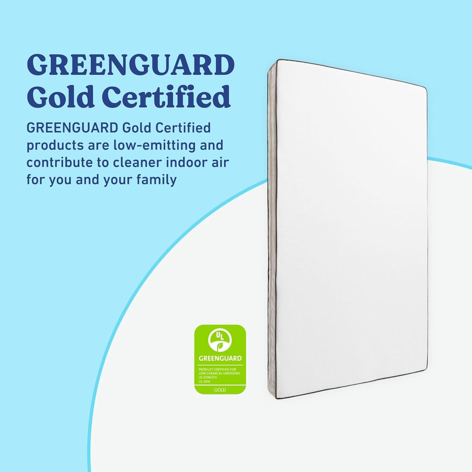 imageGraco Essentials 6Inch DualSided Crib ampamp Toddler Mattress Premium UltraSoft Baby Crib Mattress Cover for Quiet Sleep GREENGUARD Gold Certified Made in The USA Waterproof Sleep Surface 2Sided5Inch