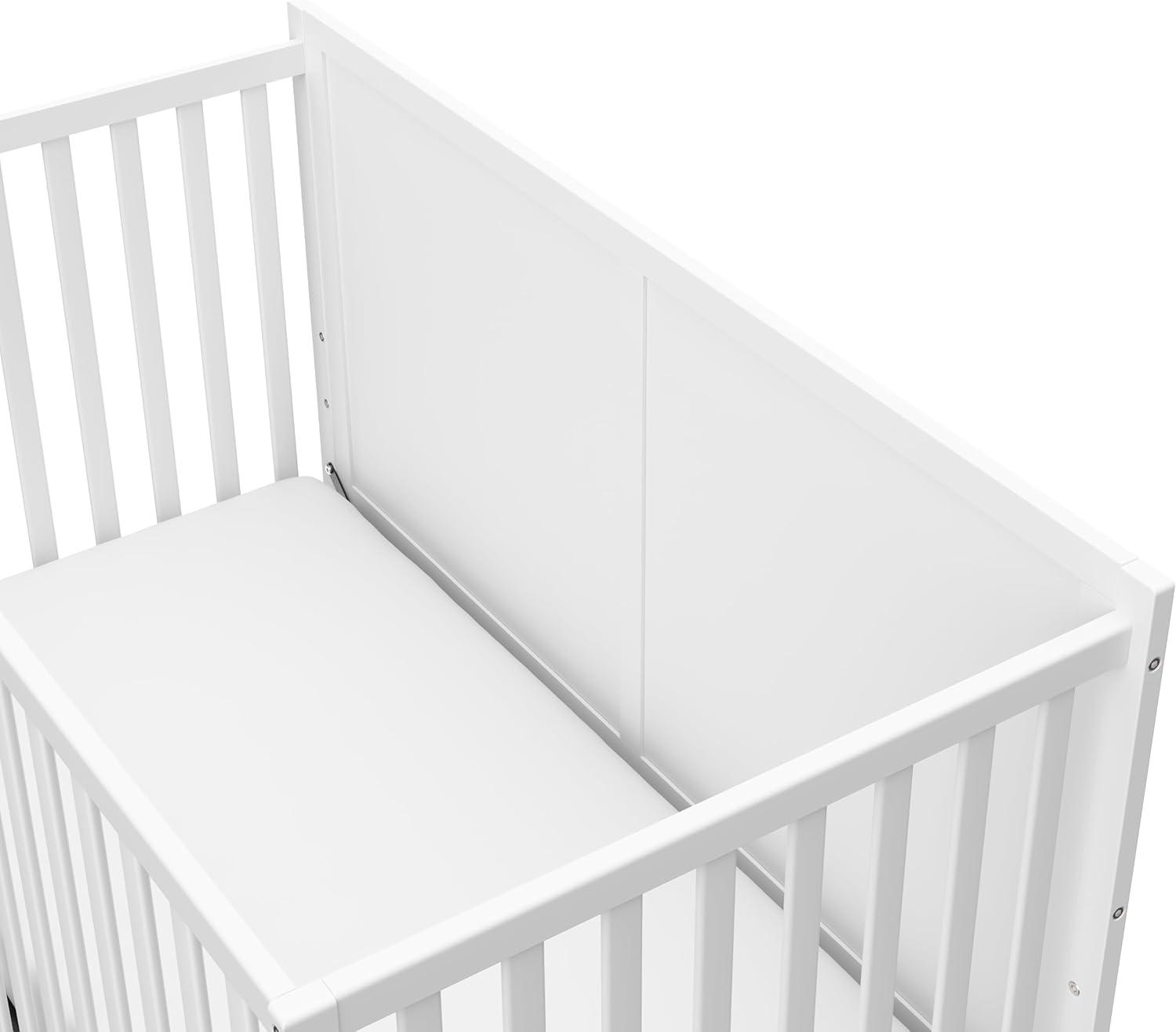 imageGraco Melrose 5in1 Convertible Crib with Drawer White GREENGUARD Gold Certified Fits Standard Crib Mattress Converts to Toddler Bed Daybed and Full Bed 4 Adjustable Mattress HeightsWhite