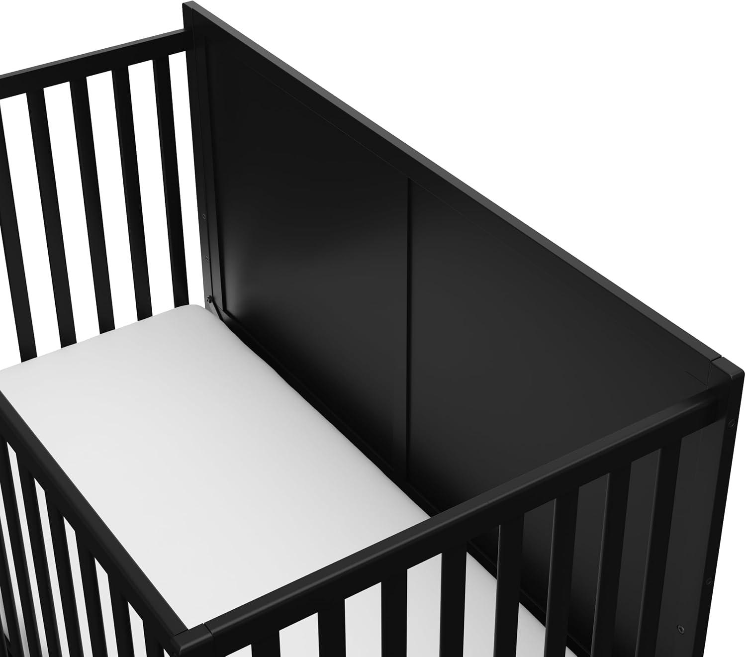 imageGraco Melrose 5in1 Convertible Crib with Drawer White GREENGUARD Gold Certified Fits Standard Crib Mattress Converts to Toddler Bed Daybed and Full Bed 4 Adjustable Mattress HeightsBlack