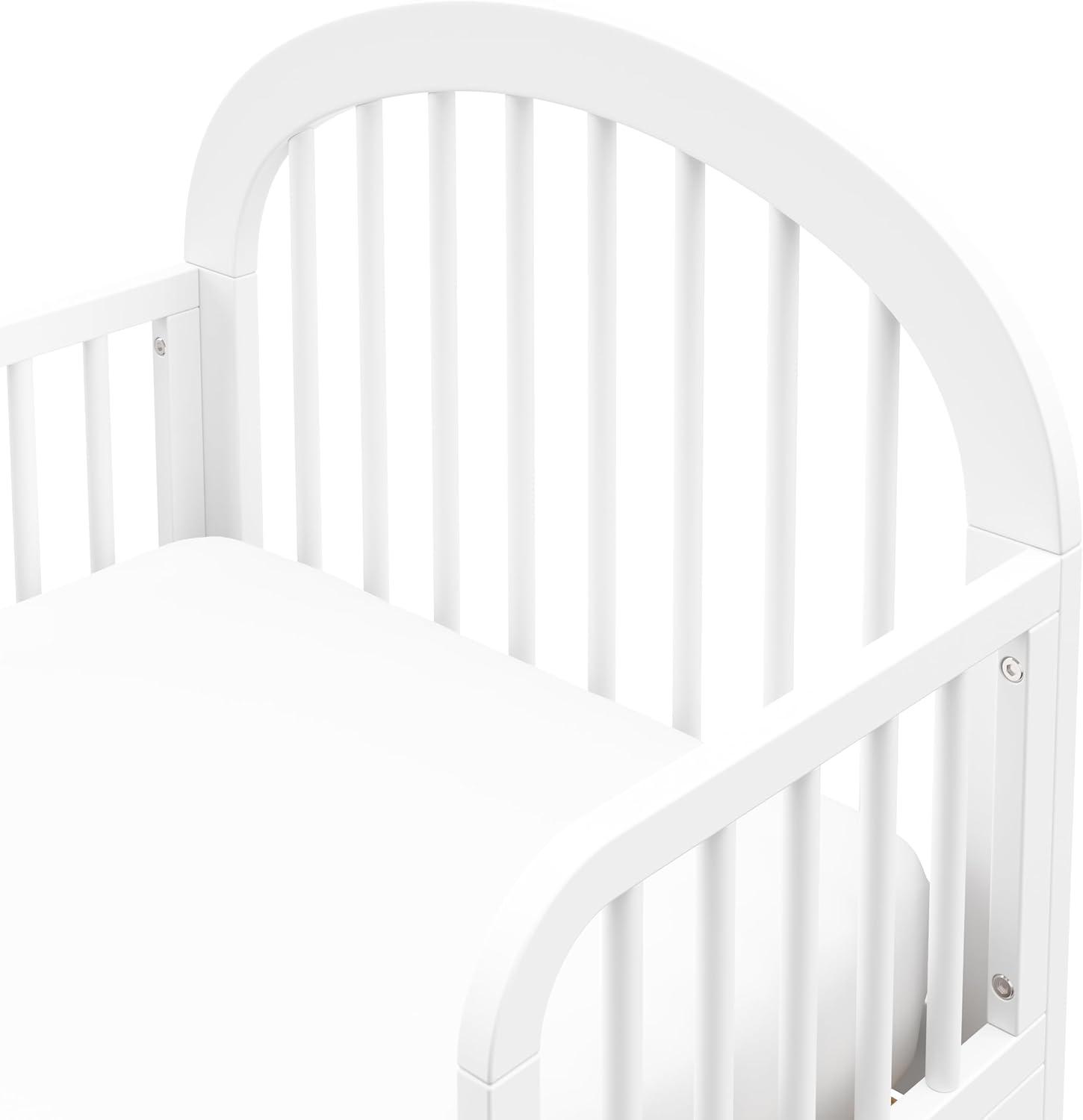 imageGraco Olivia Toddler Bed Driftwood GREENGUARD Gold Certified Includes Toddler Safety Guardrails Fits Standard Crib ampamp Toddler Mattress Stylish Arched DesignWhite