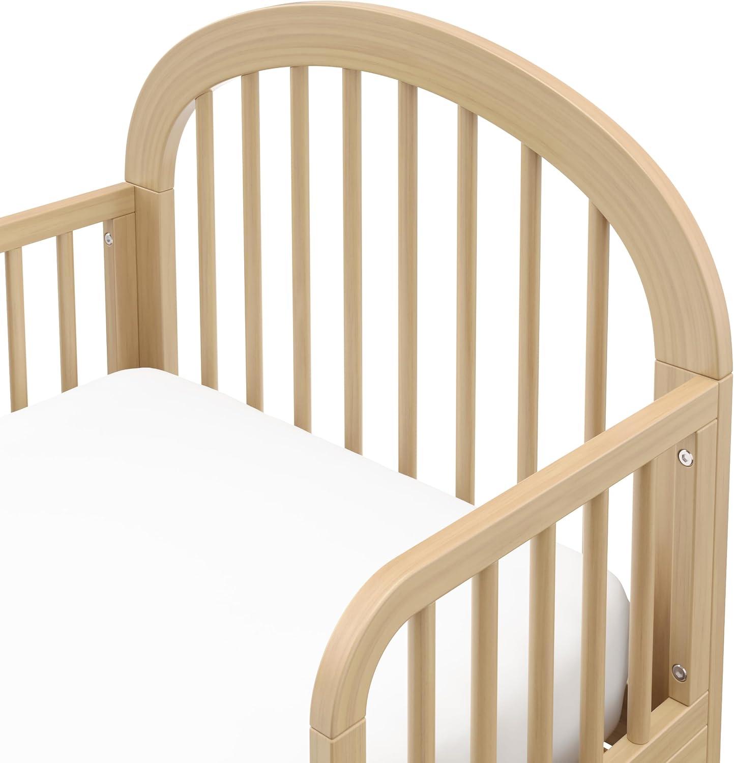 imageGraco Olivia Toddler Bed Driftwood GREENGUARD Gold Certified Includes Toddler Safety Guardrails Fits Standard Crib ampamp Toddler Mattress Stylish Arched DesignDriftwood