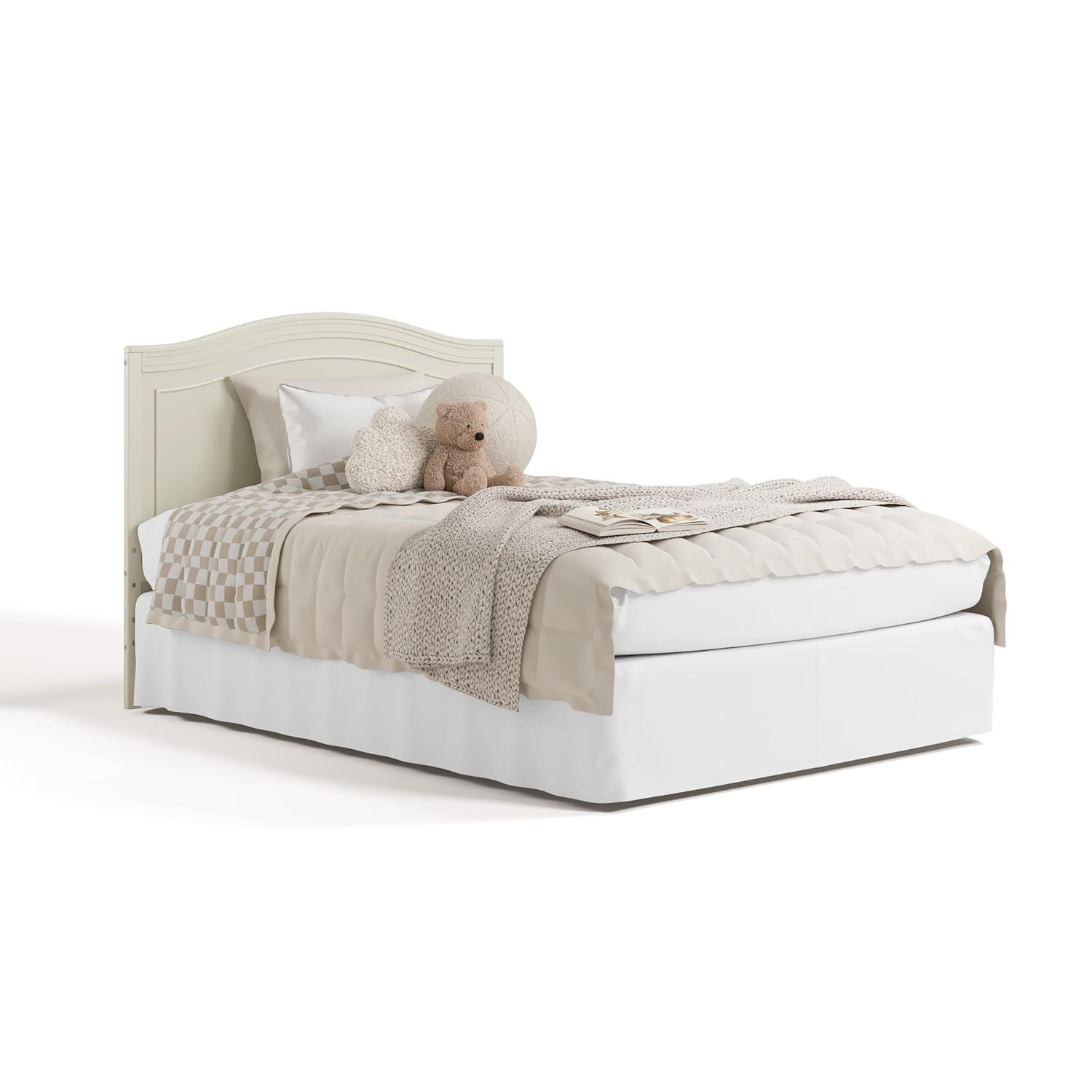 imageGraco Paris 4in1 Convertible Crib GREENGUARD Gold Certified Converts to Toddler Bed Daybed and Full Bed Fits Standard Crib Mattress Adjustable Mattress Base Frosted OatFrosted Oat
